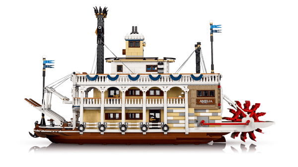 LEGO 21356 Le bateau à vapeur du Mississippi — visuel 3 sur 8