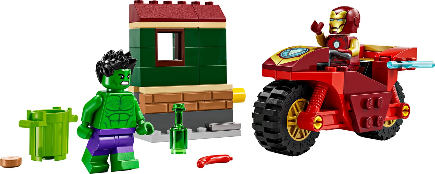 Iron Man con Moto y Hulk 76287 Marvel Oficial LEGO® Shop ES