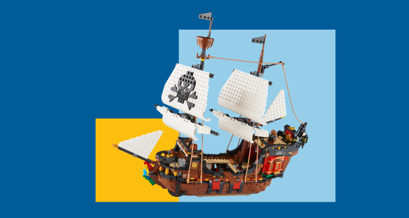  WVINVW Fishing Boat Building Blocks Sets, Pirate Ship Sea  Fishing Building Block Toy Set Collection Show, Creative Gifts Toys for  Boys and Girl Ages 6-12 Years Old and up, 645 PCS 