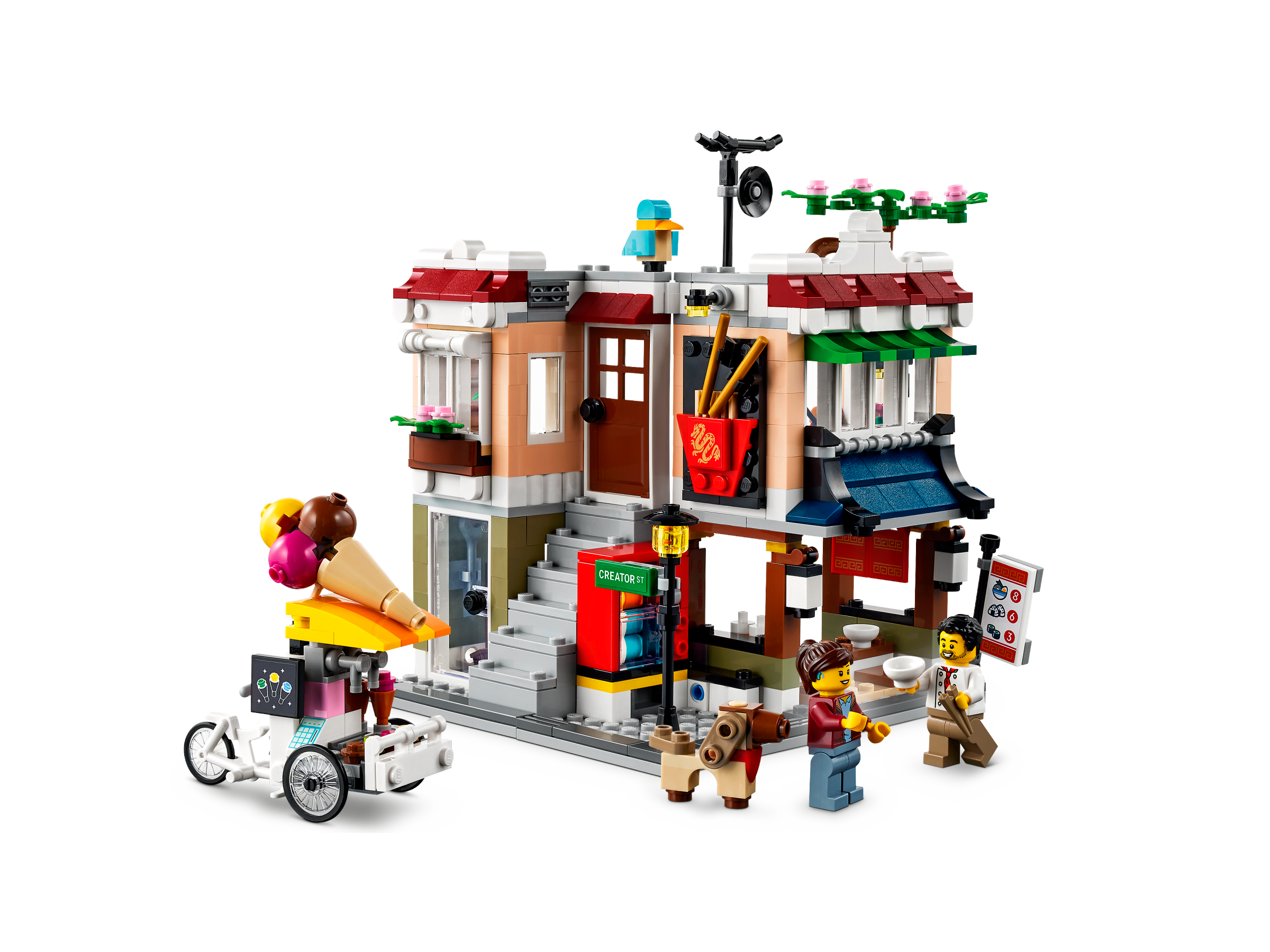 tyktflydende brugervejledning vores Le magasin de nouille du centre-ville 31131 | Creator 3-en-1 | Boutique LEGO®  officielle FR