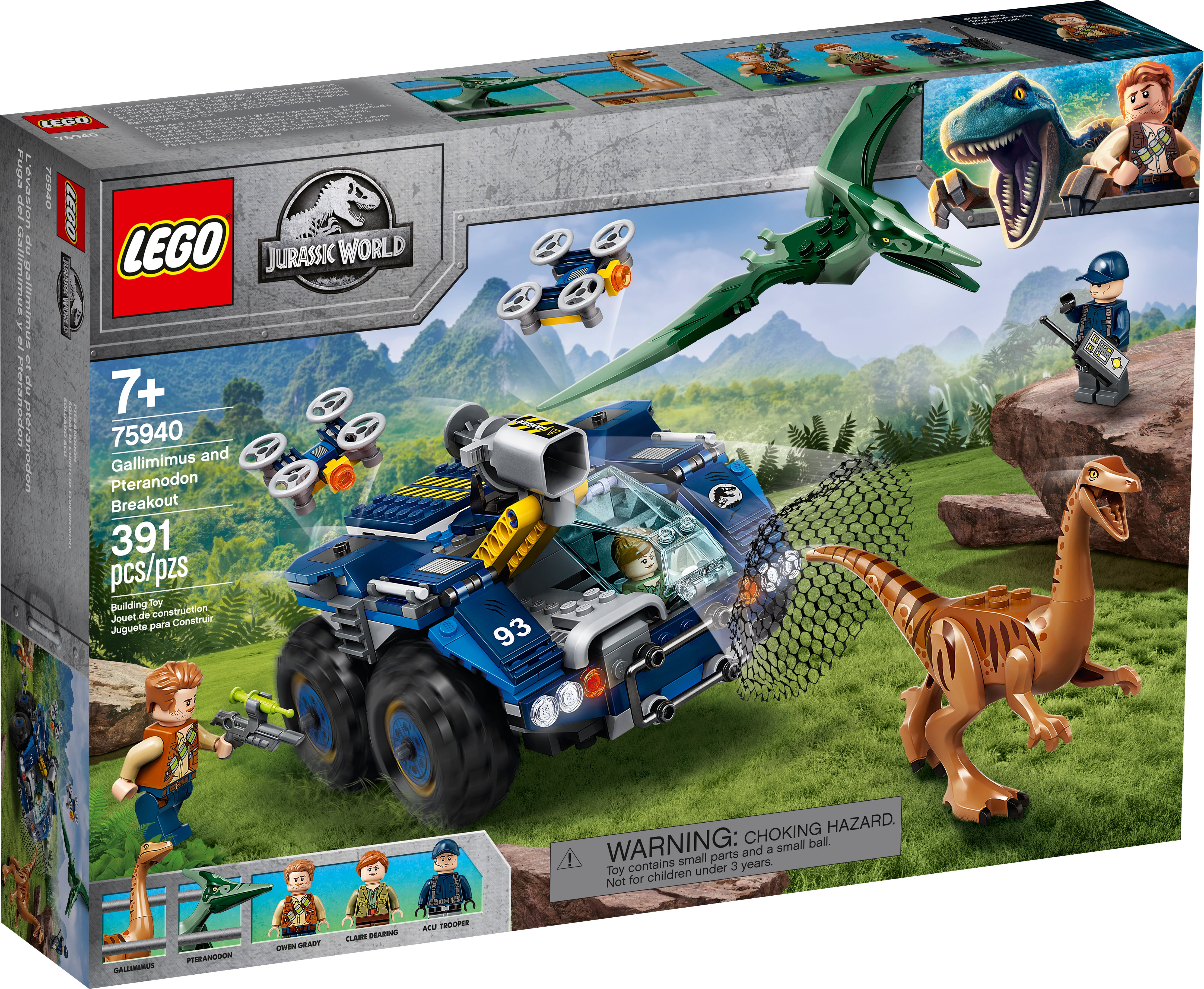 LEGO Jurassic World 75940 Gallimimus and Pteranodon Breakout