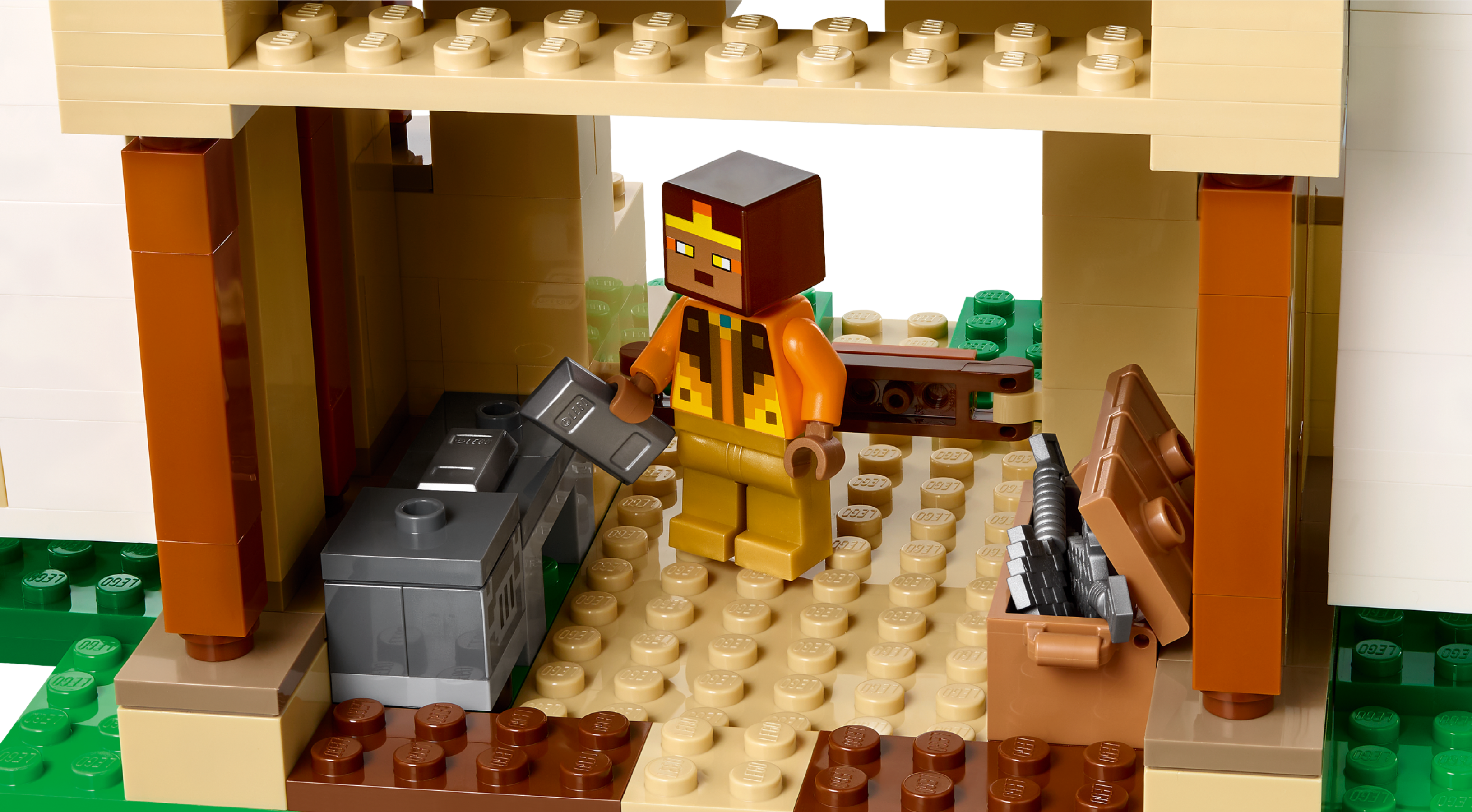 LEGO Minecraft 21250 pas cher, La forteresse du golem de fer