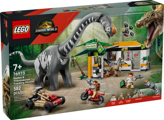 LEGO 76973 - Sporingsmission: Raptor og titanosaurus