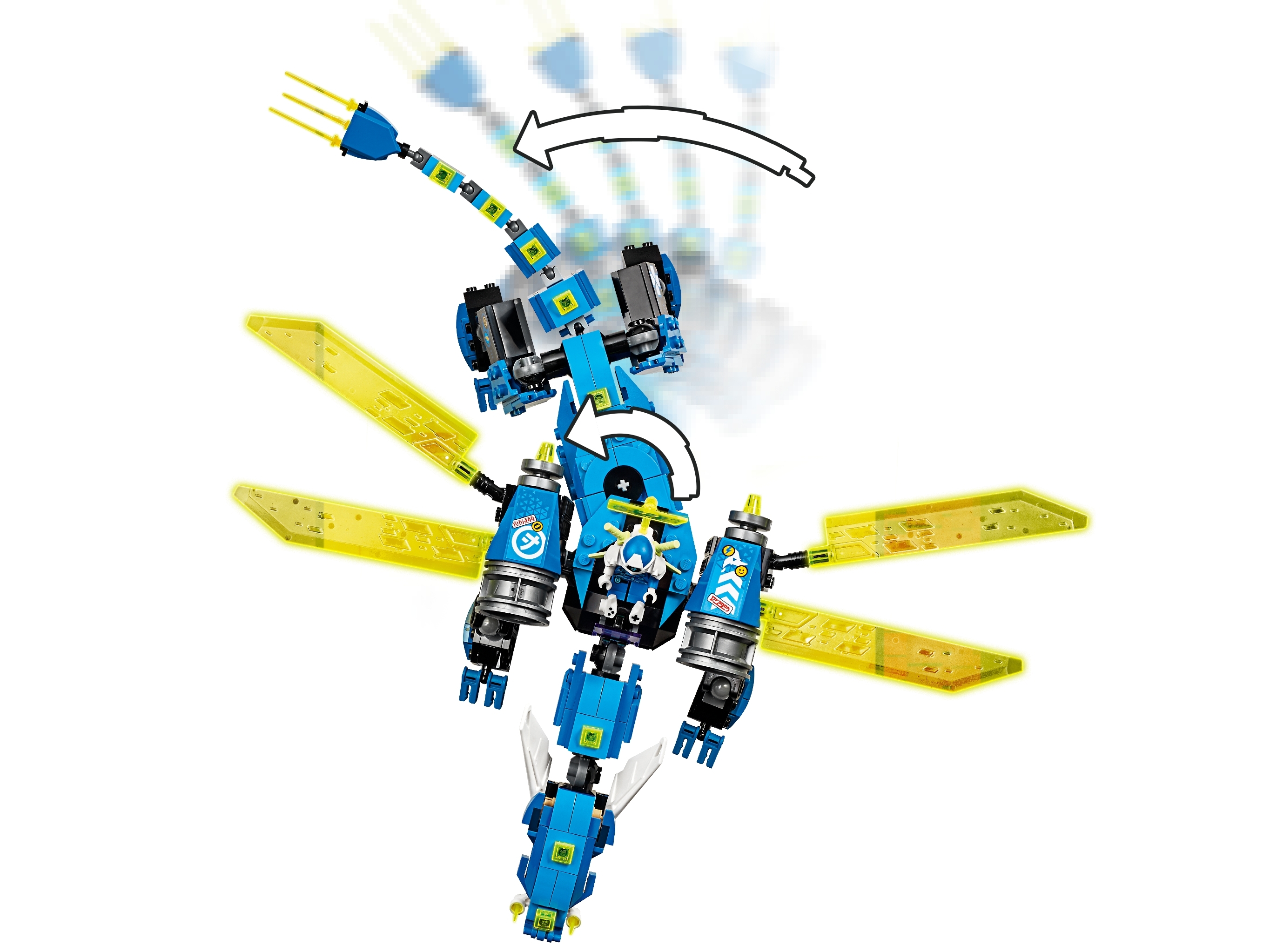 518 Pieces LEGO NINJAGO Jay’s Cyber Dragon 71711 Ninja Action Toy Building Kit New 2020 