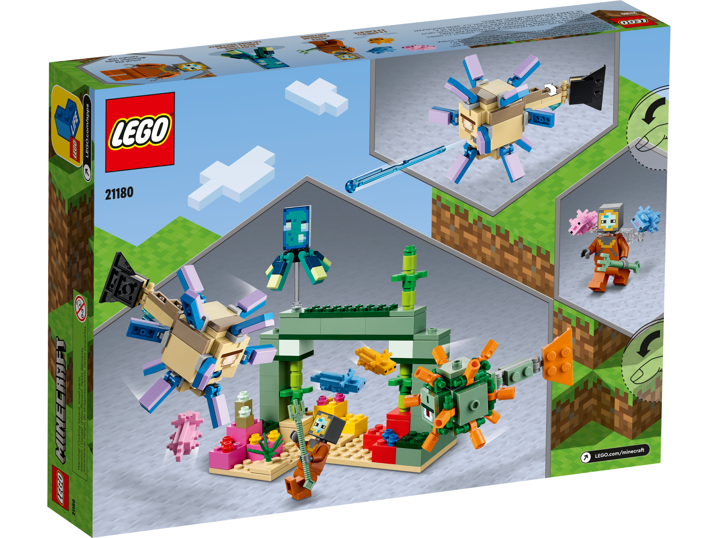 Lego Minecraft Big Lego Blocks Walmart The Guardian Battle 21180