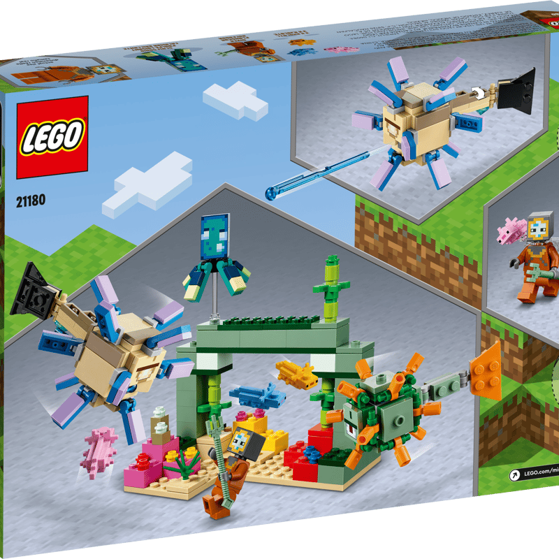 Lego Minecraft Big Lego Blocks Walmart The Guardian Battle 21180