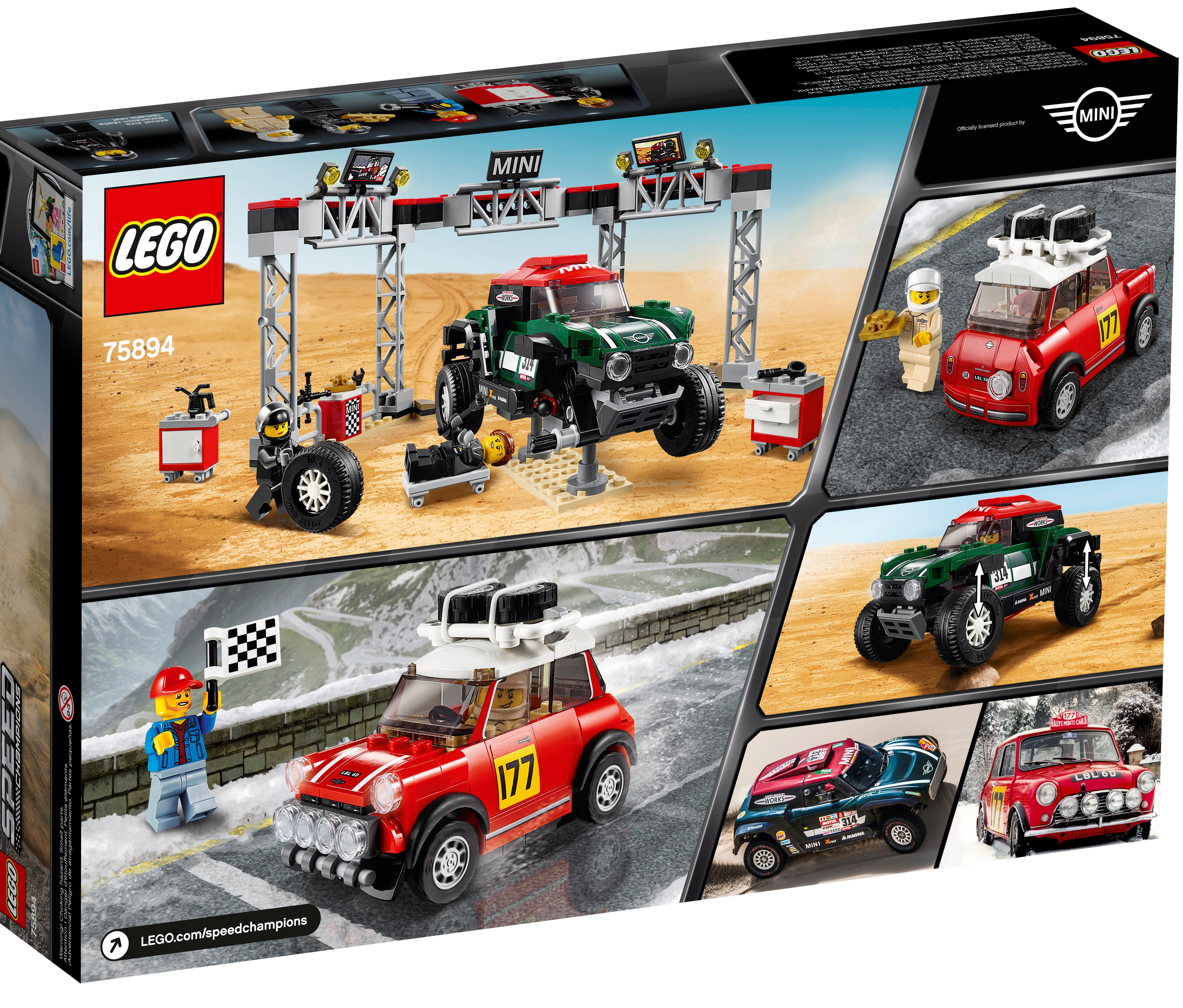 LEGO 75894 Speed Champions Mini Cooper S und Buggy 2018 ab 8 Jahre NEU & OVP 