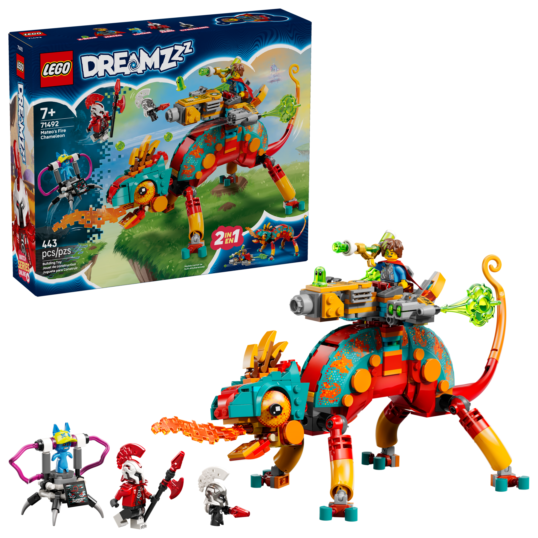 Mateo's Fire Chameleon 71492 | LEGO® DREAMZzz™ | Buy online at the