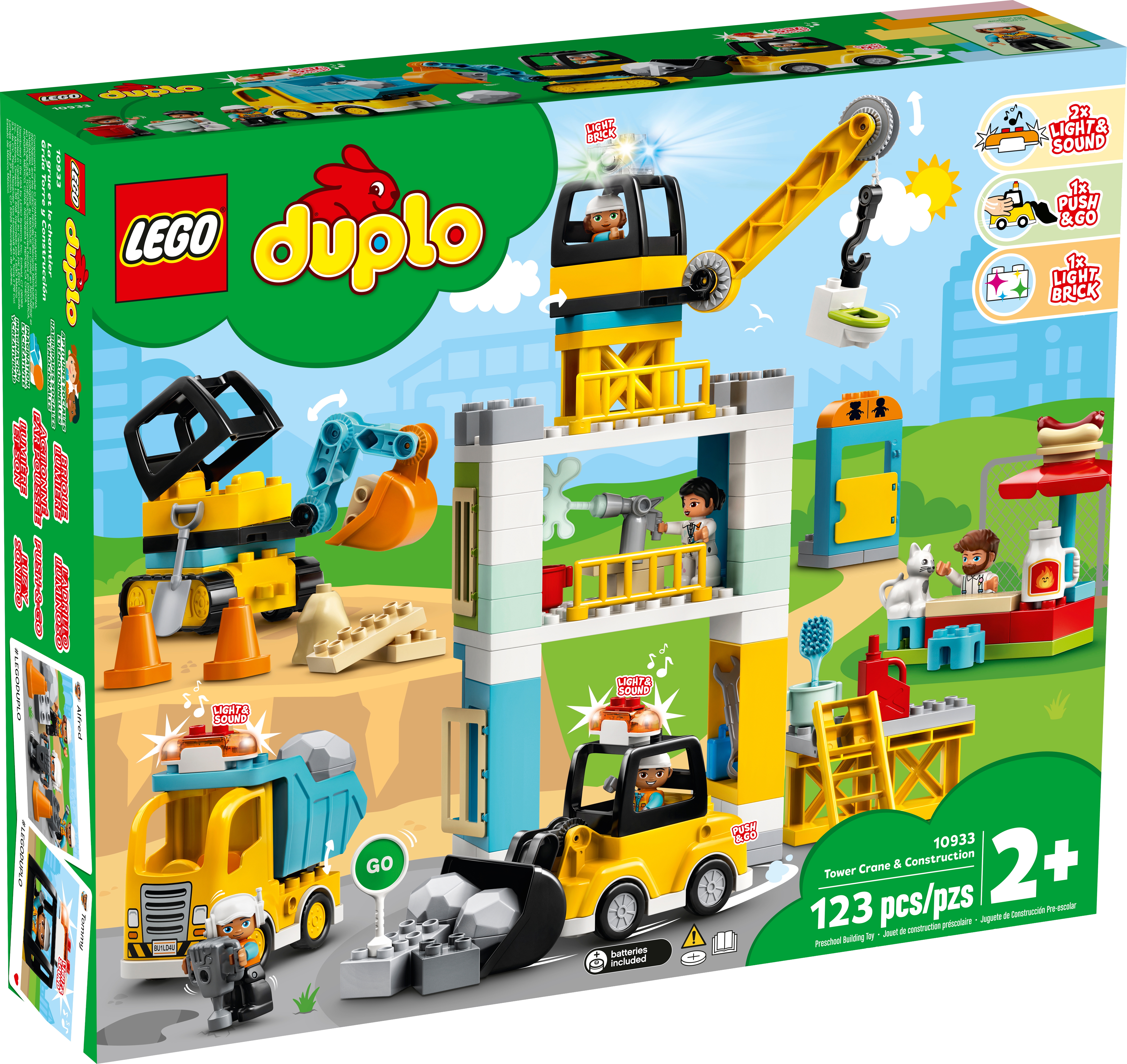 indbildskhed slap af gåde Tower Crane & Construction 10933 | DUPLO® | Buy online at the Official LEGO®  Shop US