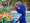 Grover and a friendly LEGO butterfly.