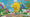 A Build the Change LEGO brick lightbulb on a crafted hand-made background