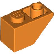 Parts /& Pieces 10 x Lego Transparent Orange ROOF TILE 1X1X2//3-6245265