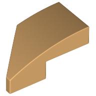 RIGHT PLATE 1X2, W/ BOW, 45 DEG. CUT