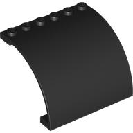 WALL 6X5X3 1/3, W/ ARCH, 1/4 CIRCLE