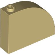 BRICK 1X4X3, OUTSIDE HALF BOW, NO. 1