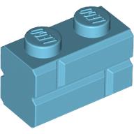 Profile brick 1x2 single gro.