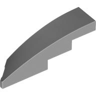 BRICK 1X4X1, HALF BOW W/ CUT, RIGHT