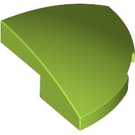 BRICK, 2X2X2/3, 1/4 SPHERE, W/ CUTOUT