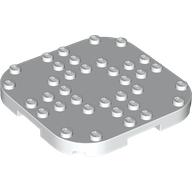 PLATE, 8X8X2/3, CIRCLE, W/ REDUCED KNOBS