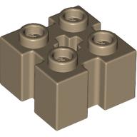 BRICK 2X2 W/GROOVE A.CR.HOLE