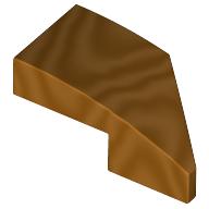 LEFT PLATE 1X2, W/ BOW, 45 DEG., NO. 1