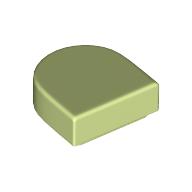 FLAT TILE 1X1, 1/2 CIRCLE