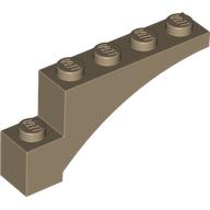 BRICK 1X5X2, INSIDE HALF ARCH