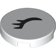 FLAT TILE 2X2, ROUND, NO. 1352