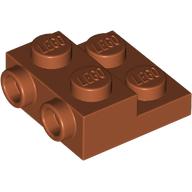 PLATE 2X2X2/3 W/ 2. HOR. KNOB