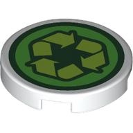 FLAT TILE 2X2, ROUND, NO. 1356