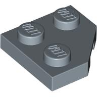 PLATE 2X2, CORNER, 45 DEG.