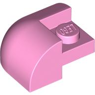BRICK,2X2X1,BOW OUTSIDE CORNER,W/ CUTOUT