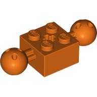 BRICK 2X2, W/ 2 BALLS, DIA. 10,2