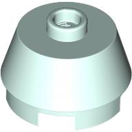 2X2 ROUND,SLOPE BRICK W. KNOB