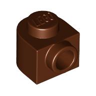 PLATE 1X1X2/3, W/ 1 KNOB, ROUNDED