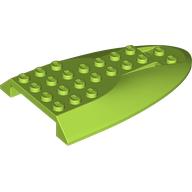Roof tile 6x10 w. double bow