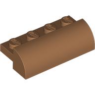 BRICK, 2X4X1, BOW, W/ CUTOUT