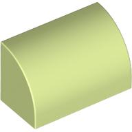BRICK 1X2, OUTSIDE HALF BOW