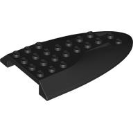 Roof tile 6x10 w. double bow