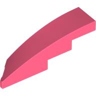 BRICK 1X4X1, HALF BOW W/ CUT, RIGHT