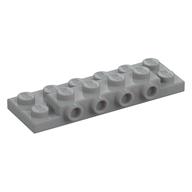 Plate 2×6x2/3 W 4 Hor. Knob