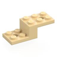 Stone 1×2x1 1/3 W. 2 Plates 2×2
