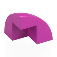 1/4 Sphere 2×2x1 2/3, W/ Cutout, No. 1