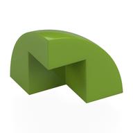 1/4 Sphere 2×2x1 2/3, W/ Cutout, No. 1