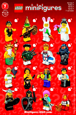 8831 Lego Mini Figuren Sammelfiguren Serie 7 