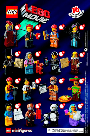 BPZ Serie 12 1 Figur Ihrer Wahl aus LEGO MOVIE #71004 Minifiguren inkl 
