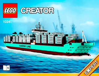Instruction Bauanleitung LEGO® Creator 10241 Maersk Line Schiff Brandneu 
