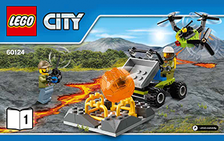 synet blur Ride Vulkan-ekspeditionsbase 60124 - LEGO® City sæt - LEGO.com for børn