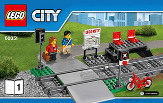 Trem de passageiros de alta velocidade Lego City