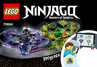 LEGO 70664 Ninjago Spinjitzu Lloyd VS Garmadon for sale online